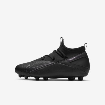 Nike Jr. Phantom Vision 2 Club Dynamic Fit MG - Nagyobb Gyerek Focicipő - Fekete/Fekete